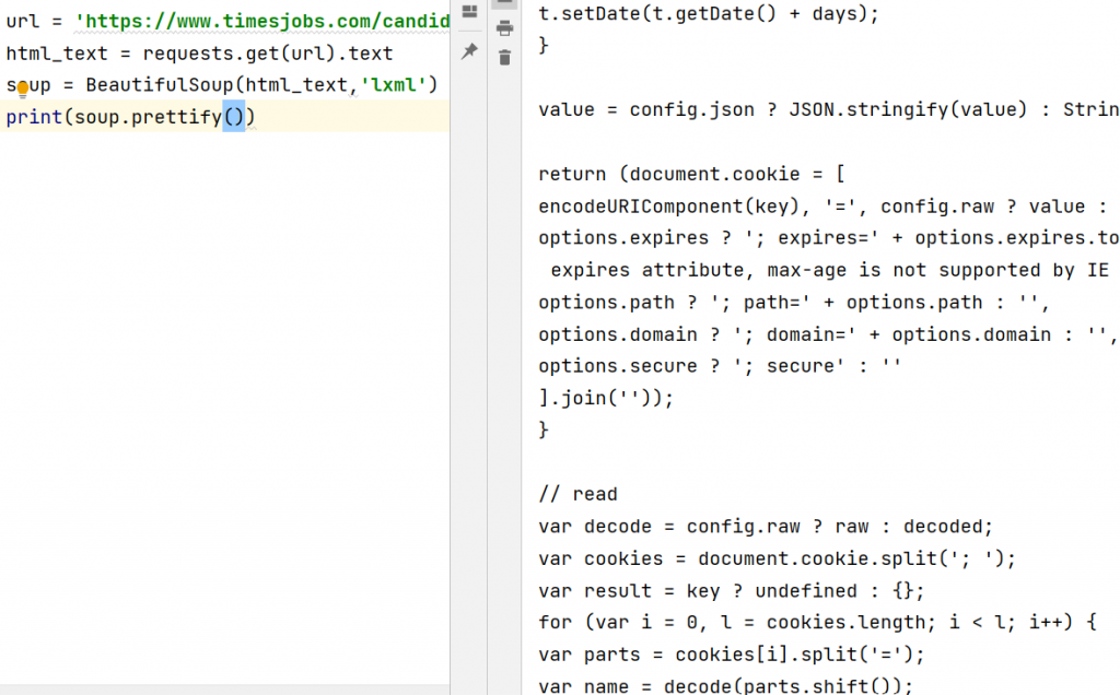 web scraping