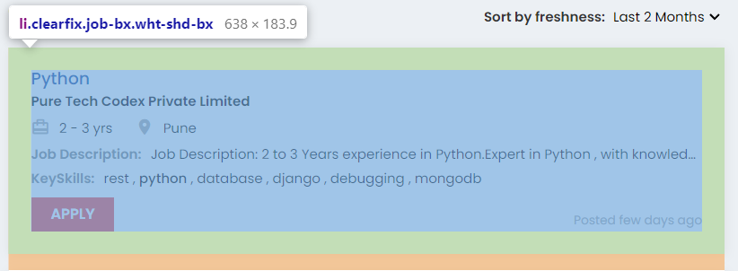 web scraping