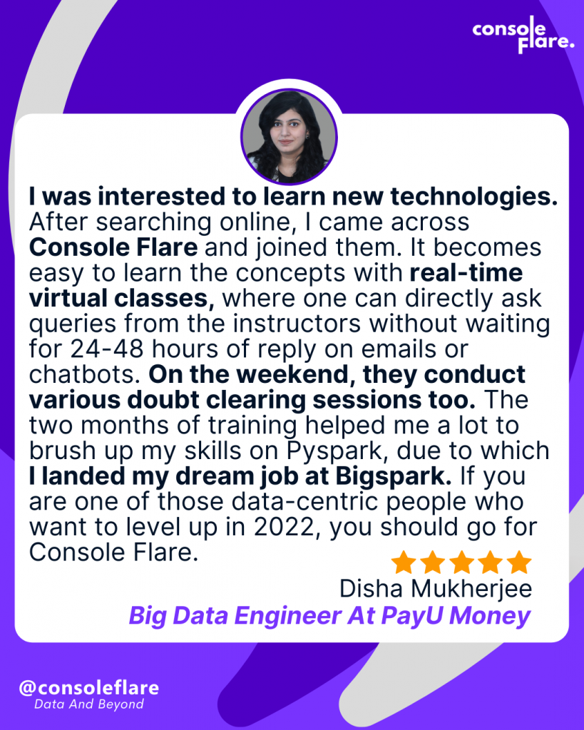 Console Flare Certification - Disha Mukherjee