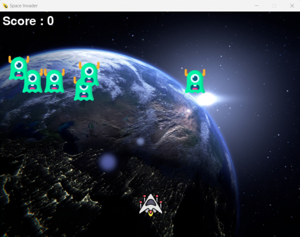 Pygame, a Python library to create your own game in 8 steps: Space Invader