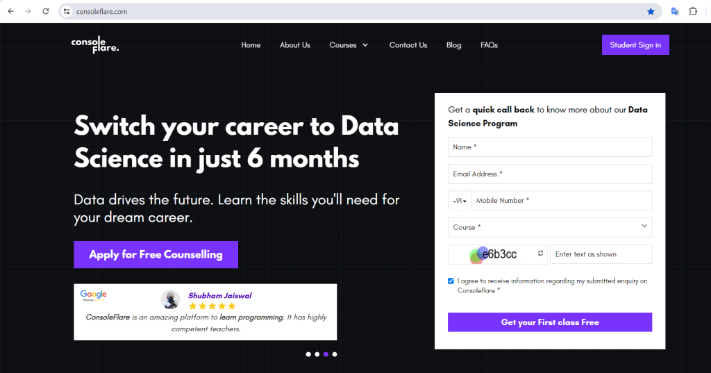data science courses